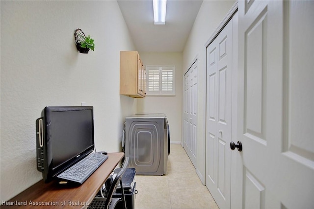 office featuring light tile patterned floors