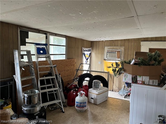 interior space with a wall unit AC