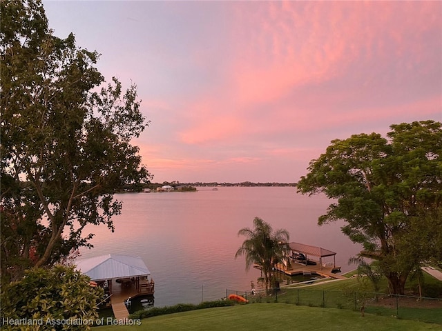 property view of water