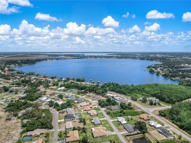4825 Whiting Dr, Sebring, FL 33870 - birds eye view of property with a water view and a residential view