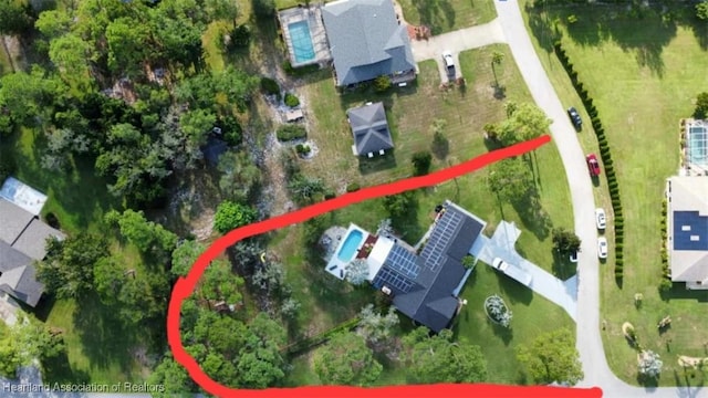 birds eye view of property