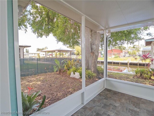 956 Shamrock Dr, Sebring, FL 33875 - view of unfurnished sunroom
