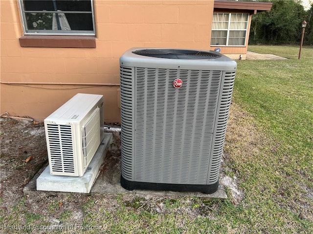 exterior details featuring ac unit and cooling unit