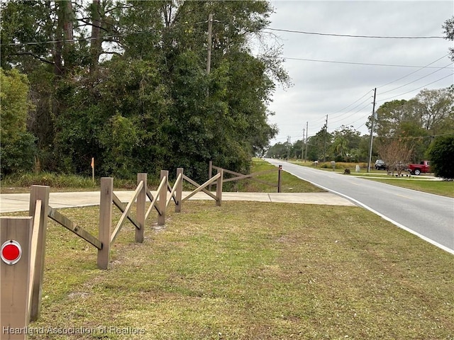 view of road