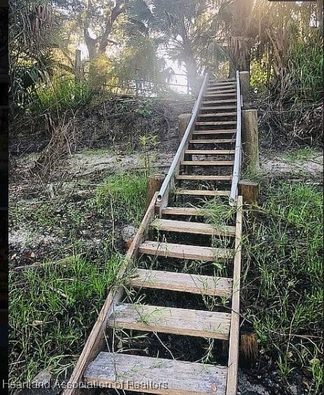 view of stairway