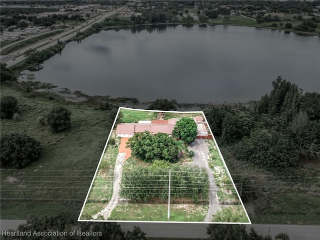 1022 Marble Ave, Avon Park, FL 33825 - drone / aerial view featuring a water view
