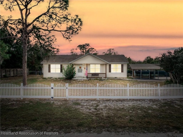 view of ranch-style house