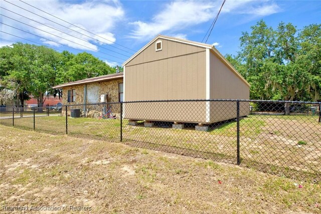 view of property exterior featuring a yard