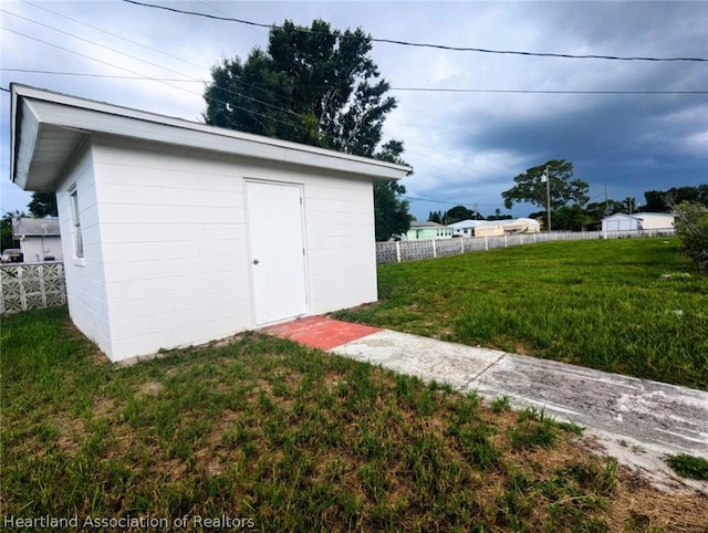 view of outbuilding