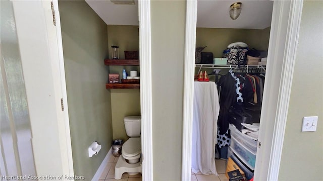 view of closet