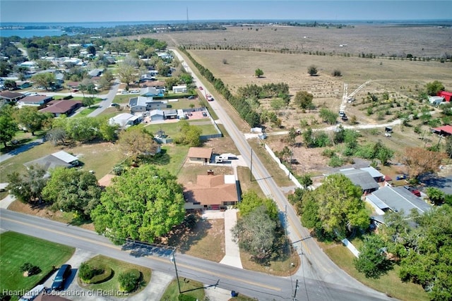 aerial view with a rural view