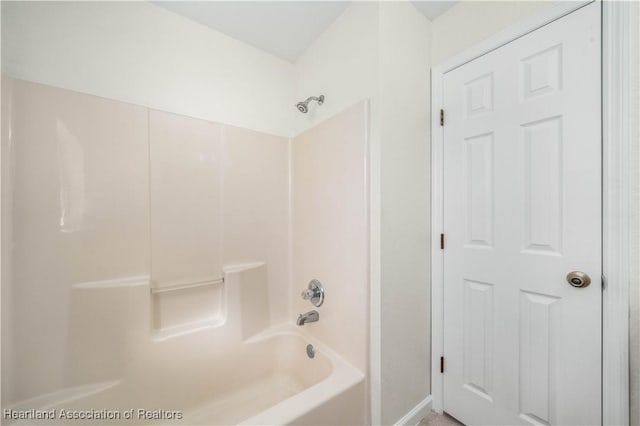 bathroom featuring bathing tub / shower combination