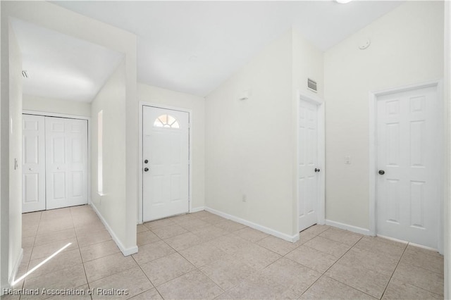 view of tiled entryway