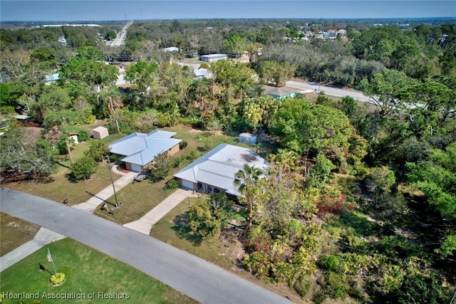 aerial view with a view of trees