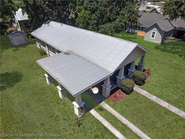 21 N French Ave, Fort Meade, FL 33841 - view from above of property