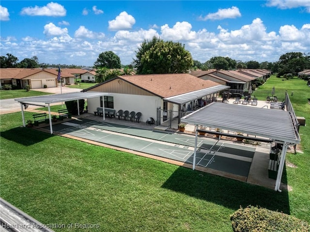 3730 Camry Ct, Sebring, FL 33872 - back of property featuring a yard and a residential view
