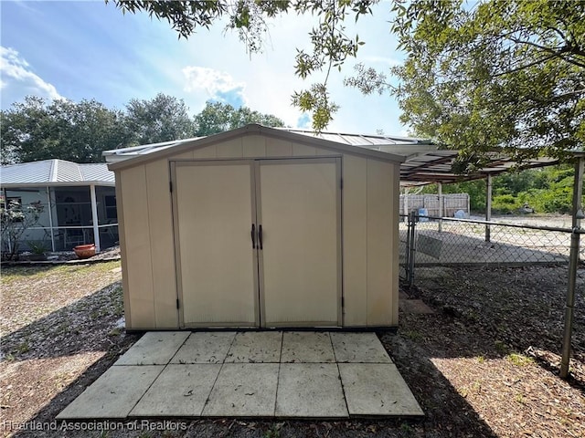 246 Thurman Ave, Lake Placid, FL 33852 - view of shed featuring a sunroom