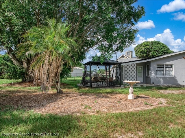 301 Sparrow Ave, Sebring, FL 33870 - view of yard featuring a gazebo