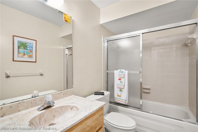 19 A Miracle Ave, Avon Park, FL 33825 - full bathroom featuring vanity and shower / bath combination with glass door