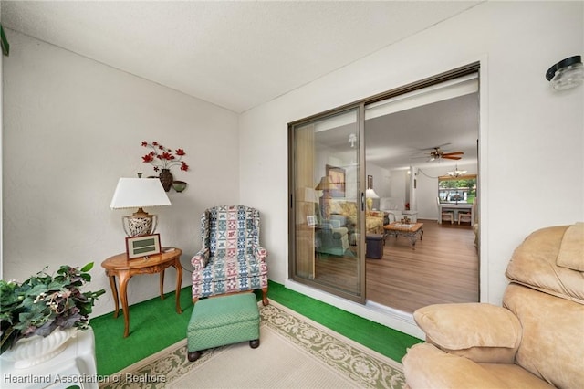 19 A Miracle Ave, Avon Park, FL 33825 - sitting room featuring a ceiling fan