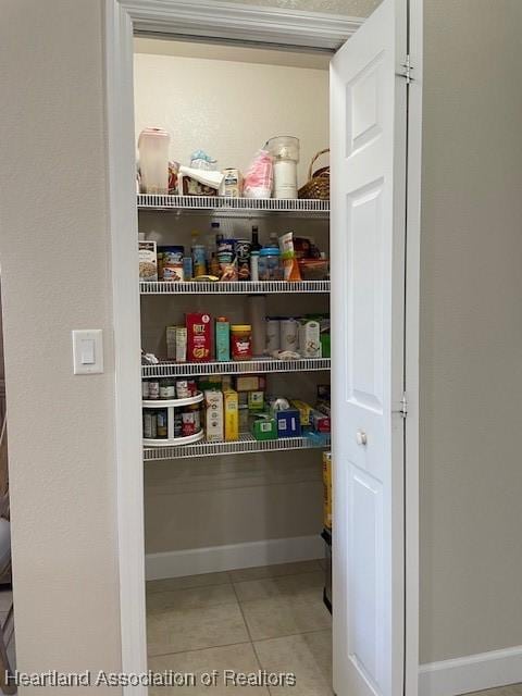 view of pantry