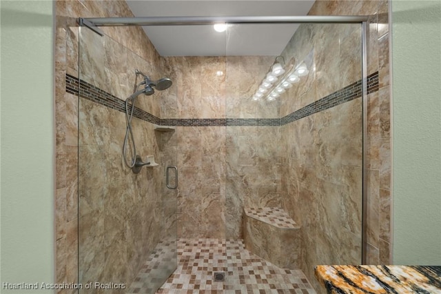 bathroom with an enclosed shower