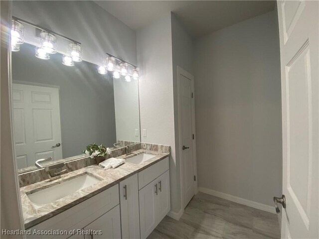 bathroom featuring vanity