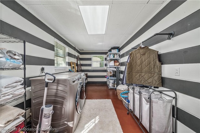 laundry area featuring separate washer and dryer