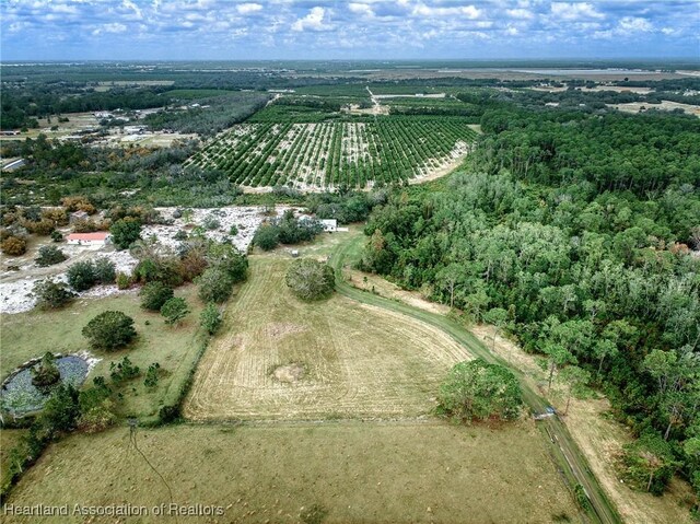 drone / aerial view featuring a rural view