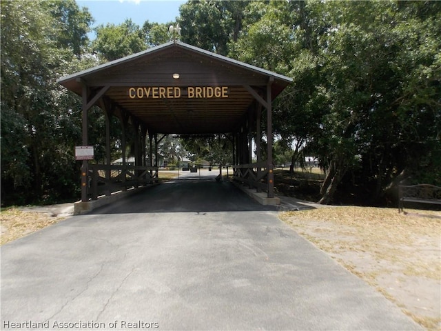 view of vehicle parking