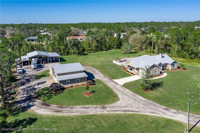 5931 Fig Rd, Sebring, FL 33875 - drone / aerial view with a view of trees