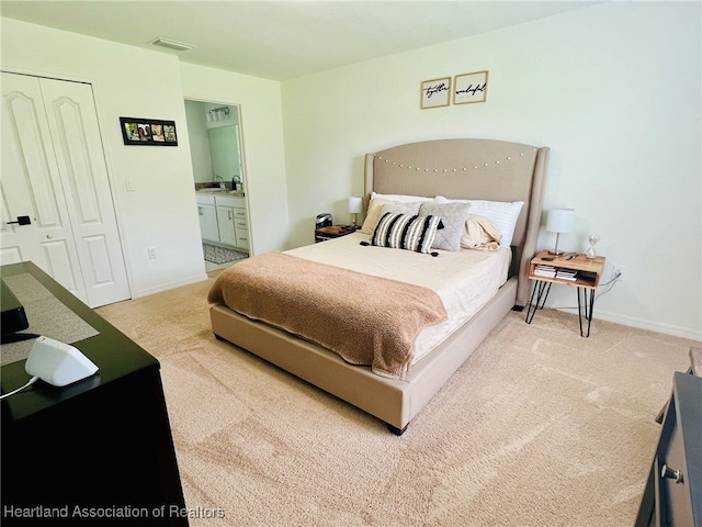 5310 Pebble Dr, Sebring, FL 33872 - carpeted bedroom with ensuite bath and a closet