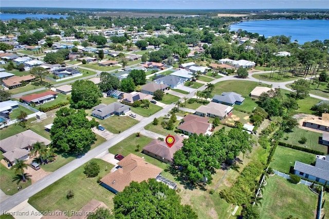 2211 Pinewood Blvd, Sebring, FL 33870 - bird's eye view with a residential view and a water view