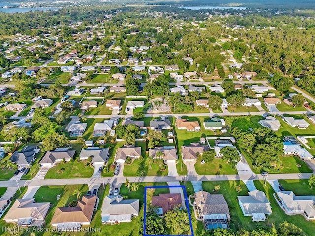 4311 Mandarin Rd, Sebring, FL 33875 - aerial view of property's location featuring nearby suburban area and property parcel outlined