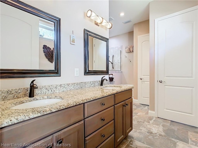 bathroom featuring vanity