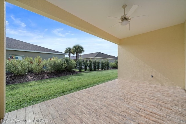 35145 Daily Dr, Sebring, FL 33872 - view of patio / terrace featuring ceiling fan