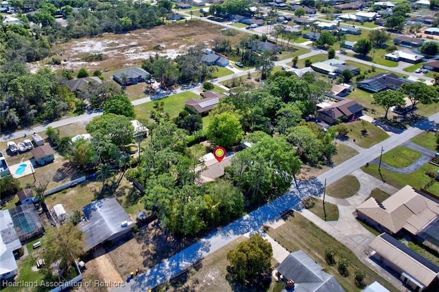 drone / aerial view featuring a residential view