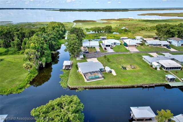 1644 Heron Dr S, Lorida, FL 33857 - aerial view featuring a water view