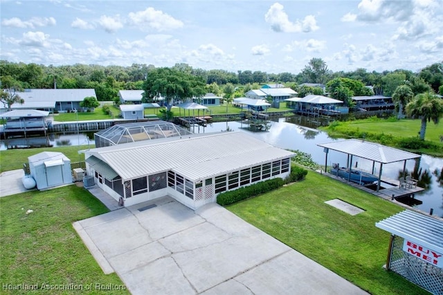 1644 Heron Dr S, Lorida, FL 33857 - bird's eye view featuring a water view