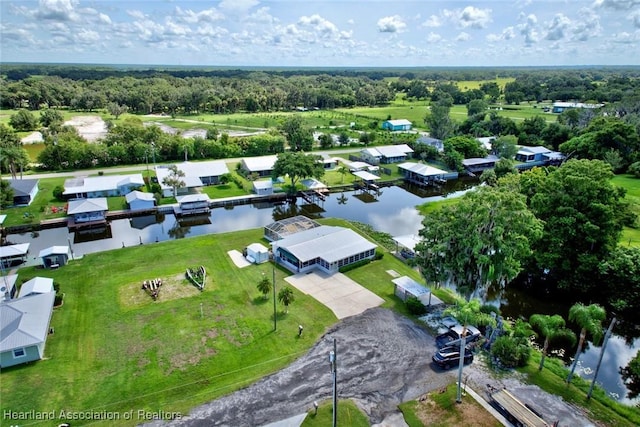 1644 Heron Dr S, Lorida, FL 33857 - birds eye view of property with a water view