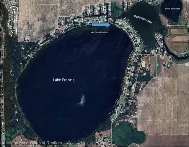 132 Red Water Pt, Lake Placid, FL 33852 - aerial view of property's location