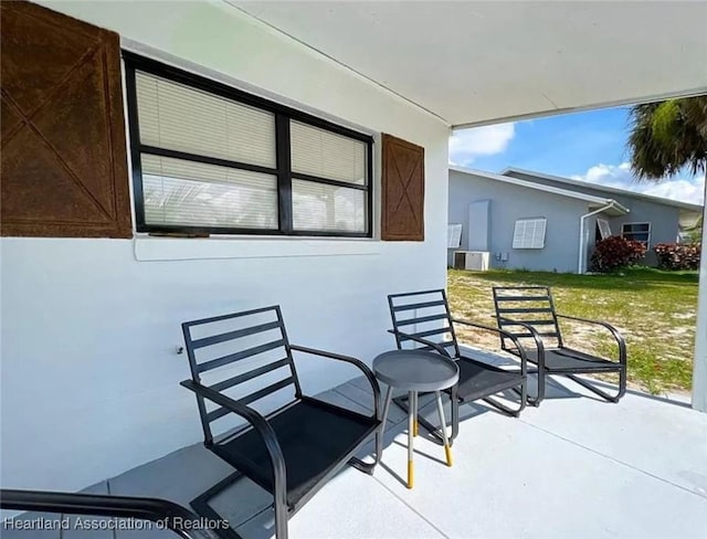 view of patio / terrace with a porch