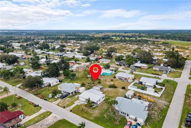 bird's eye view featuring a residential view