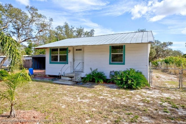 view of front of home