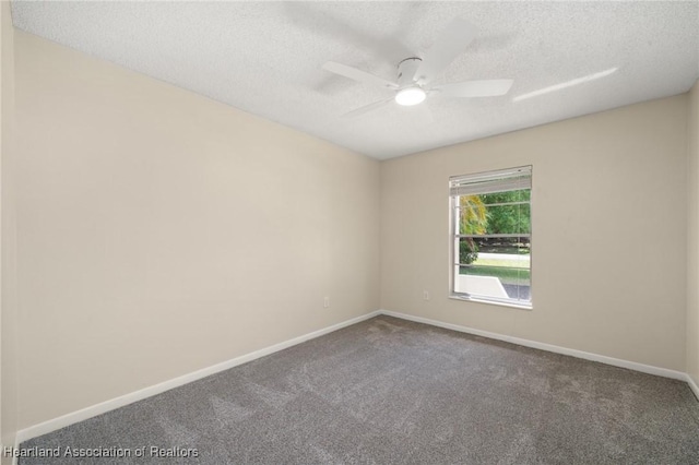 4304 Lewis Ave, Sebring, FL 33875 - unfurnished room featuring carpet flooring, ceiling fan, and a textured ceiling