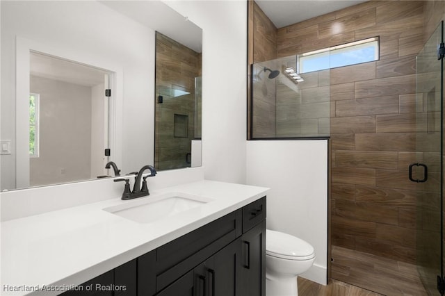 5243 Cortez Blvd, Sebring, FL 33872 - full bathroom featuring plenty of natural light, a shower stall, toilet, and vanity