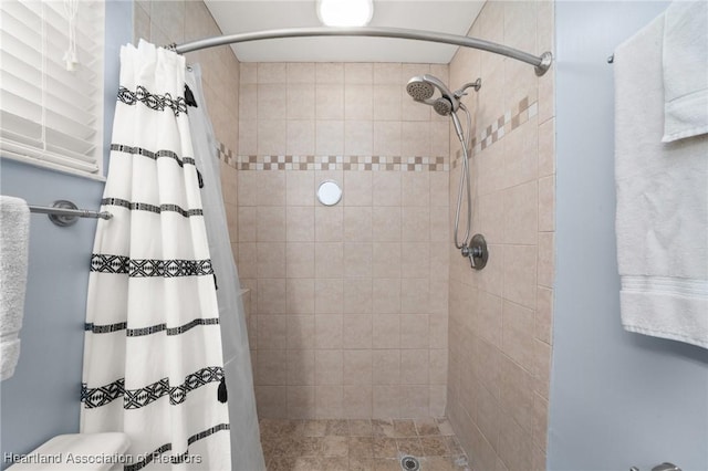 bathroom with walk in shower