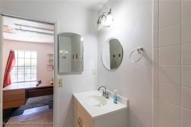 bathroom with vanity