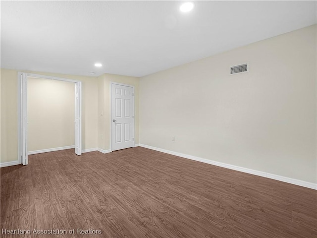 804 S 8th Ave, Wauchula, FL 33873 - interior space with recessed lighting, baseboards, visible vents, and wood finished floors