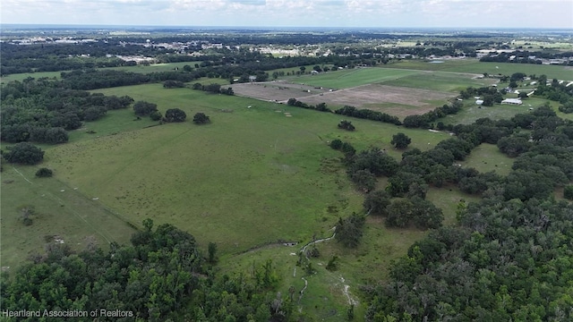 aerial overview of property's location featuring rural landscape